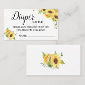 Placement Carte de tirage baby shower de tirage de tomettes  (Devant / Derrière)