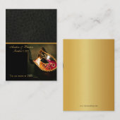 Placement Carte de visite de la plaque de Mascarade vénitien (Devant / Derrière)