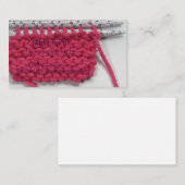 Placement Carte de visite Knits artisanaux (Devant / Derrière)