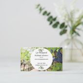Placement Carte de visite personnalisé Fruit de raisin (Debout devant)