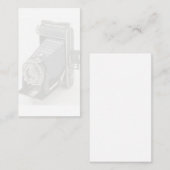 Placement Carte de visite photographe (Devant / Derrière)