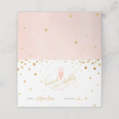 Placement Carte de Wedding shower plié Brunch & Bubbly (Extérieur déplié)