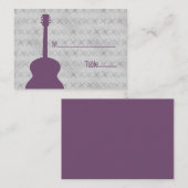Placement Carte d'emplacement de Grunge de guitare violette (Devant / Derrière)