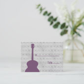 Placement Carte d'emplacement de Grunge de guitare violette (Debout devant)