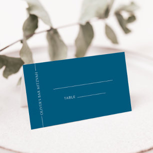 Placement Carte d'emplacement de la Barre pliée bleu marine