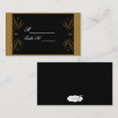 Placement Carte d'emplacement de mariage avec accentuation d (Devant / Derrière)