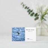 Placement Carte d'emplacement de table Blue Hydrangea (Debout devant)
