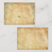 Placement Carte d'emplacement de table des tourbillons de pa (Devant / Derrière)