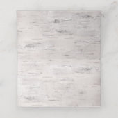 Placement Carte d'emplacement pliée Mariage à écorce de boul (Intérieur déplié)