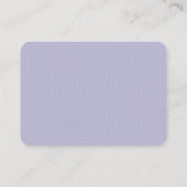 Placement Carte d'enceinte de baby shower arc en vichy viole (Dos)