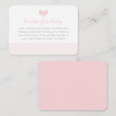 Placement Carte d'enceinte de douche rose en vichy (Devant / Derrière)