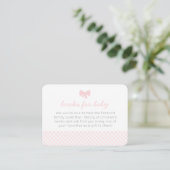 Placement Carte d'enceinte de douche rose en vichy (Debout devant)