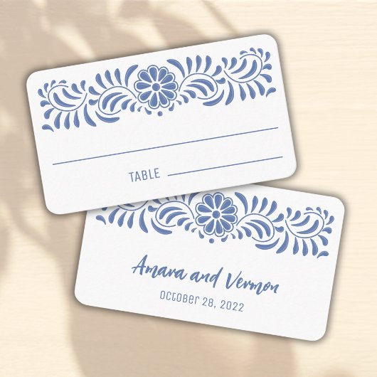 Placement Carte d'endroit de style talavera mexicaine