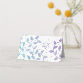 Placement Carte d'escorte Bat mitzvah Arbre de vie moderne (Dos)