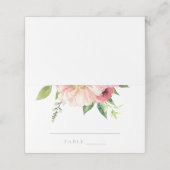 Placement Carte d'escorte de Faire-part de mariage florale (Extérieur déplié)