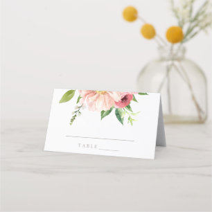Placement Carte d'escorte de Faire-part de mariage florale