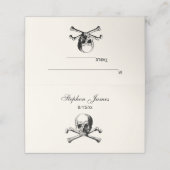 Placement Carte d'escorte de la carte d'escorte du crâne et  (Extérieur déplié)