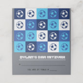 Placement Carte d'escorte de la table de Bat mitzvah du FOOT (Extérieur déplié)