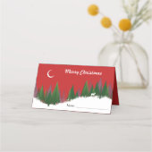 Placement Carte d'escorte de Noël Woods (Dos)
