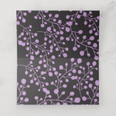 Placement Carte d'escorte de table de Bat mitzvah pour les V (Intérieur déplié)