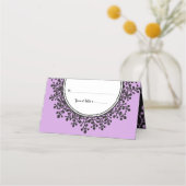 Placement Carte d'escorte de table de Bat mitzvah pour les V (Devant)