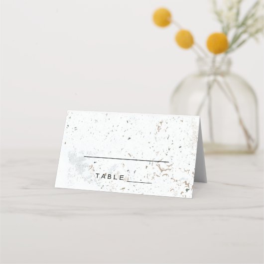 Placement Carte d'escorte du Mariage de calligraphie | Noir (Devant)