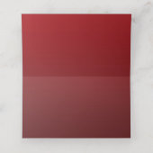 Placement Carte d'escorte Élégant Mariage de Noël Rouge (Intérieur déplié)