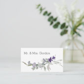 Placement Carte d'escorte florale de Fleurs sauvages d'aquar (Debout devant)