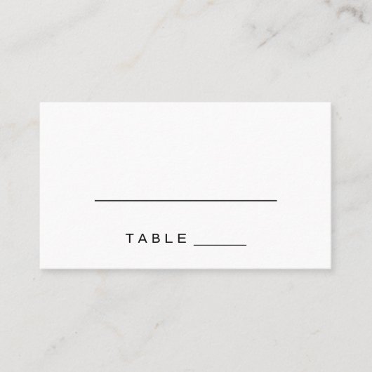 Placement Carte d'escorte Mariage de romance simple (Devant)