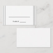 Placement Carte d'escorte Mariage de romance simple (Devant / Derrière)