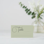Placement Carte d'escorte Mariage de table de script joli d' (Debout devant)