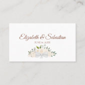 Placement Carte d'Escorte Mariage Élégante de Pêche au Champ (Dos)