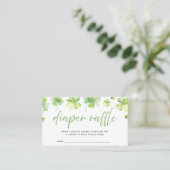 Placement Carte d'insertion de Baby shower shamrock (Debout devant)
