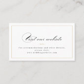 Placement Carte d'insertion de script d'élégance classique (Devant)