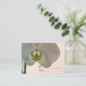 Placement Carte d'invité de mariage Élégante Orchidée (Debout devant)