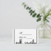Placement Carte du lieu de mariage de destination de Boston (Debout devant)