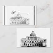 Placement Carte du lieu de mariage de destination Washington (Devant / Derrière)
