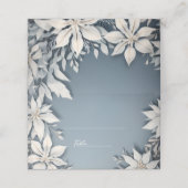 Placement carte du lieu de mariage d'hiver (Extérieur déplié)