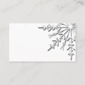 Placement Carte du lieu de mariage hivernal de flocon de nei (Dos)