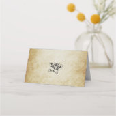 Placement Carte du lieu de mariage vintage rétro (Dos)