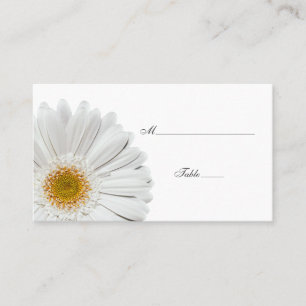 Placement Carte du lieu spécial de la marguerite blanche