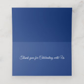 Placement Carte du mariage de nuit Blue Starry (Intérieur déplié)