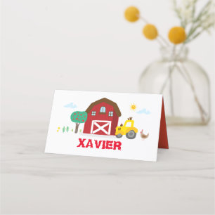 Placement Carte du nom de la ferme, étiquette de la fête de