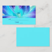 Placement Carte Mariage/Carte de visite Blue Orchid (Devant / Derrière)