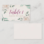 Placement Carte Mariage de automne Whimsical (Devant / Derrière)