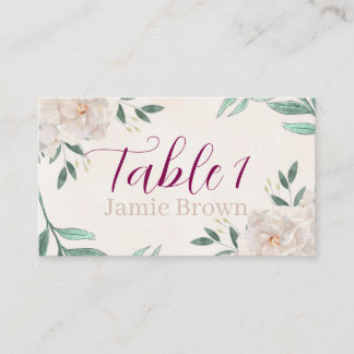 Placement Carte Mariage de automne Whimsical