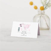 Placement Carte Mariage de la carte d'embarquement de destin (Dos)