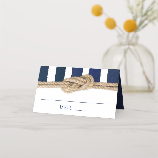 Placement Carte Mariage de la marine de noeud nautique (Devant)