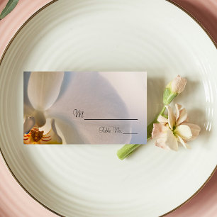 Placement Carte Mariage de l'élégance orchidée blanche