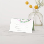 Placement Carte Mariage de lentilles pourpres douces (Dos)